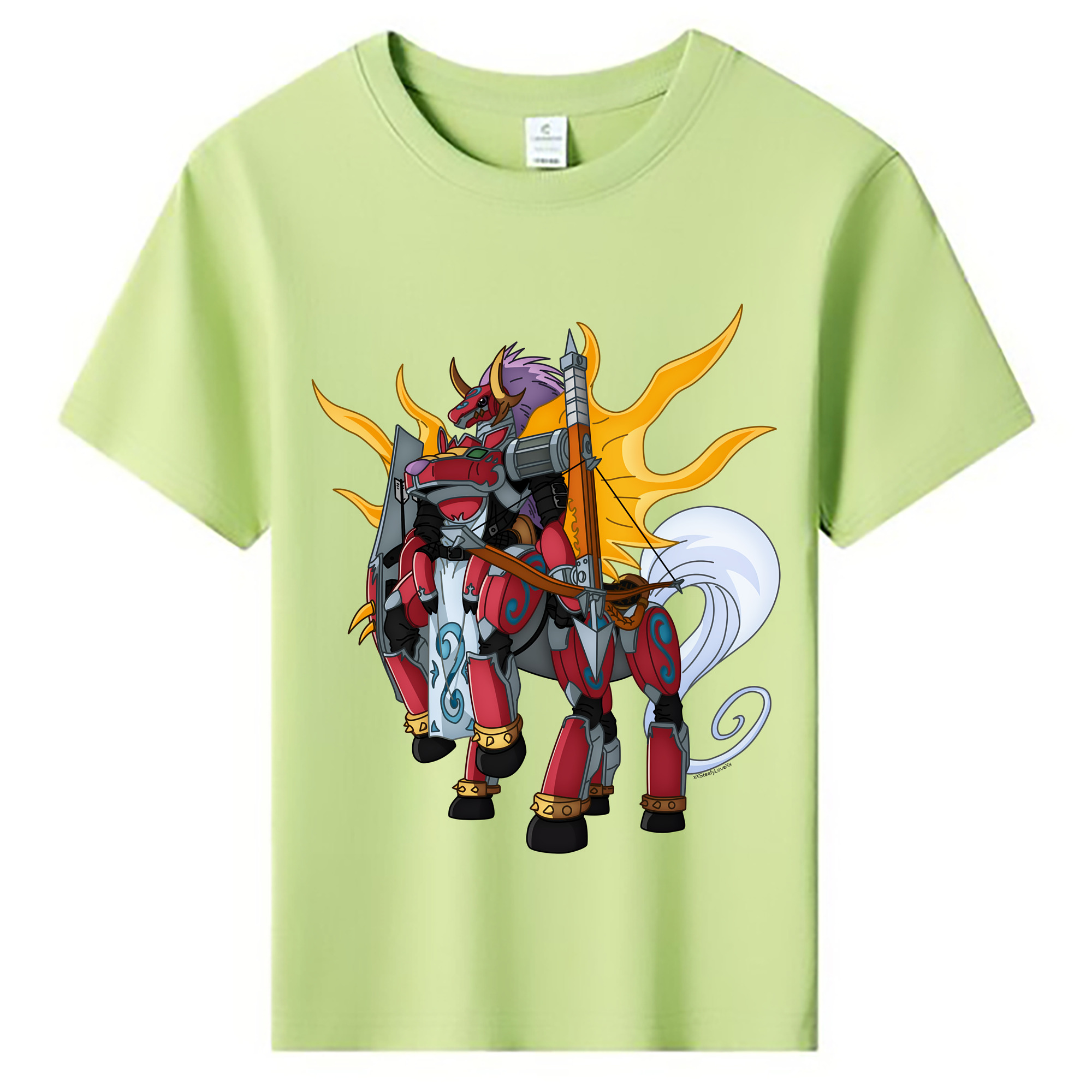 （画像用） Digimon デジタルモンスター/デジモン 綿100％キッズTシャツ（フロントプリント）
